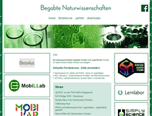 Tablet Screenshot of natwibegabte.ch